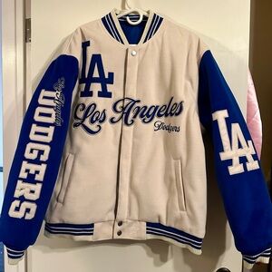 MLB Genuine Merchandise Reversible Los Angeles Dodgers Varsity Jacket NWOT
